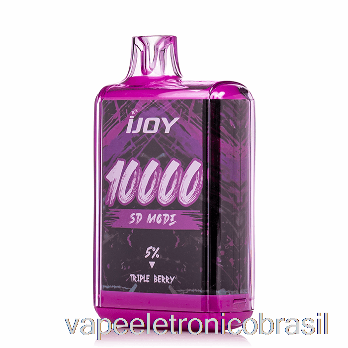 Vape Eletrônico Ijoy Bar Sd10000 Descartável Triple Berry